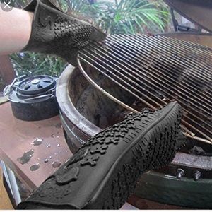 Gecko Grip Silicone Cooking XL Gloves, Black, Unisex, NEW - Never Used, …
